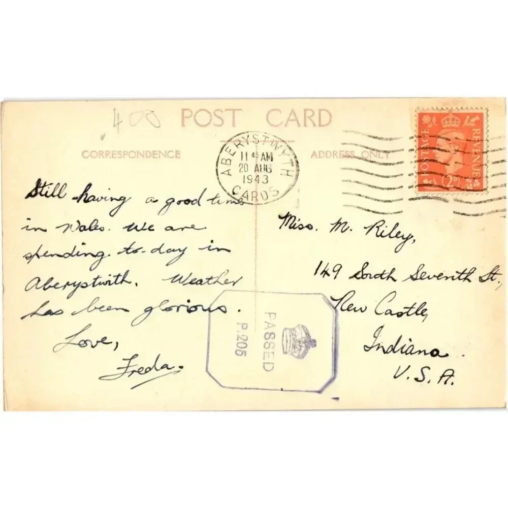 Church Mary Hollow White Hazel Rapid Whirlpool Saint's Name Red Cave Postcard